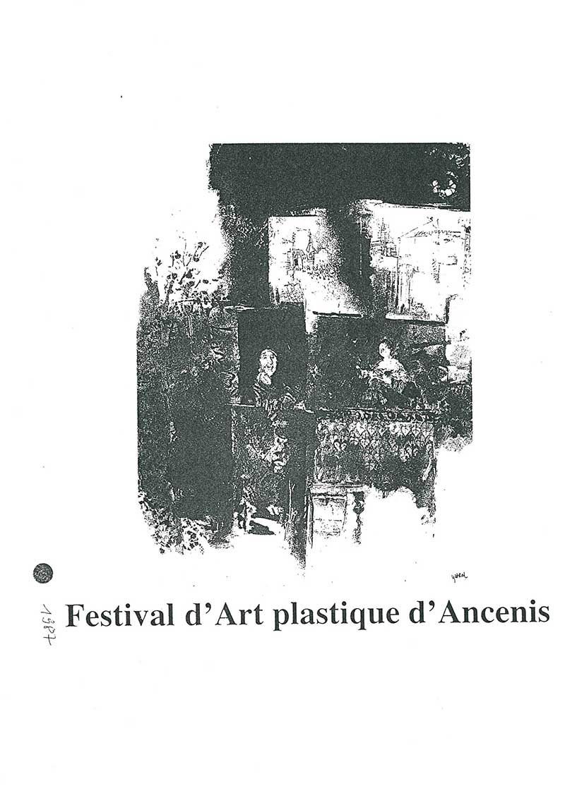 《Festival d'Art Plastique d'Ancenis》 도록 중 이응노 수록 부분