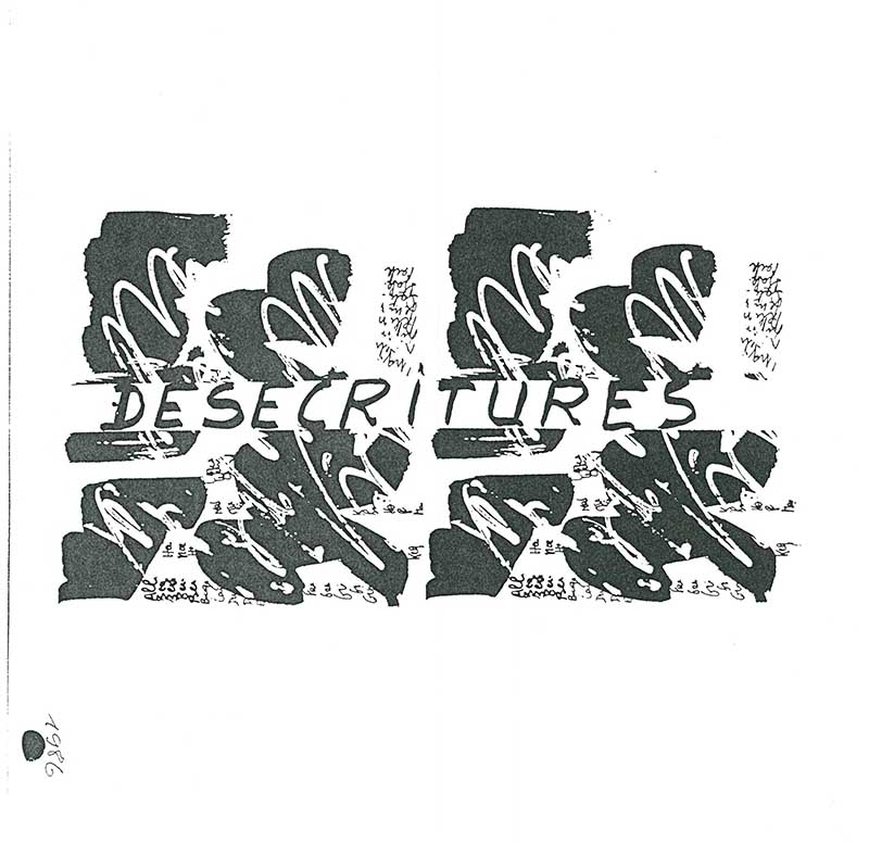 《Des Ecritures》 도록 중 이응노 수록 부분